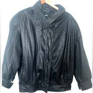 Wilson’s Leather G-III Women's Vintage Black Leather Dolman Sleeve Jacket, M